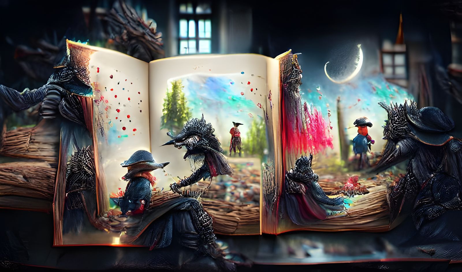 Bloodborne Storybook Illustration in Grimmer Style