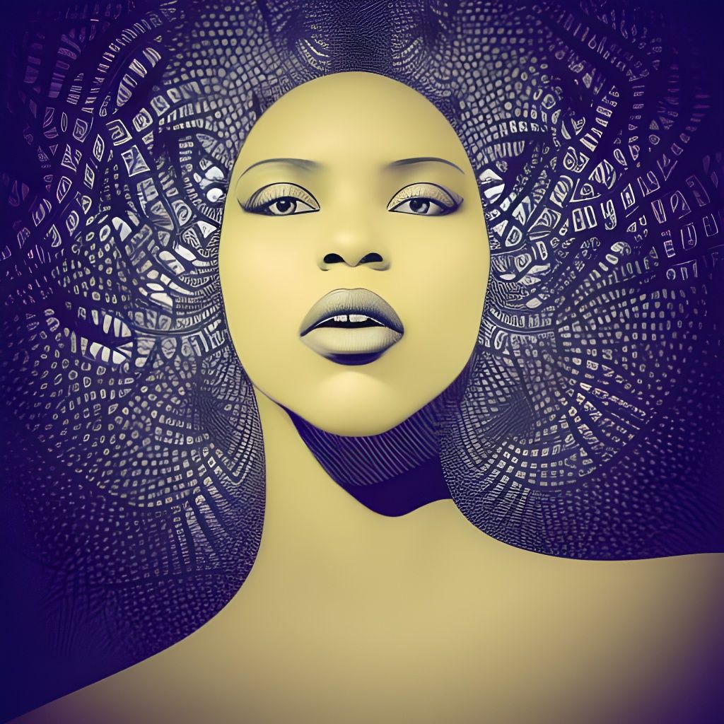 Hyperrealistic Portrait of Black Women with Intricate Detail...