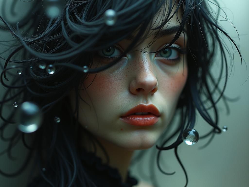 Imagination Overload in Dark Chromatic Digital Art