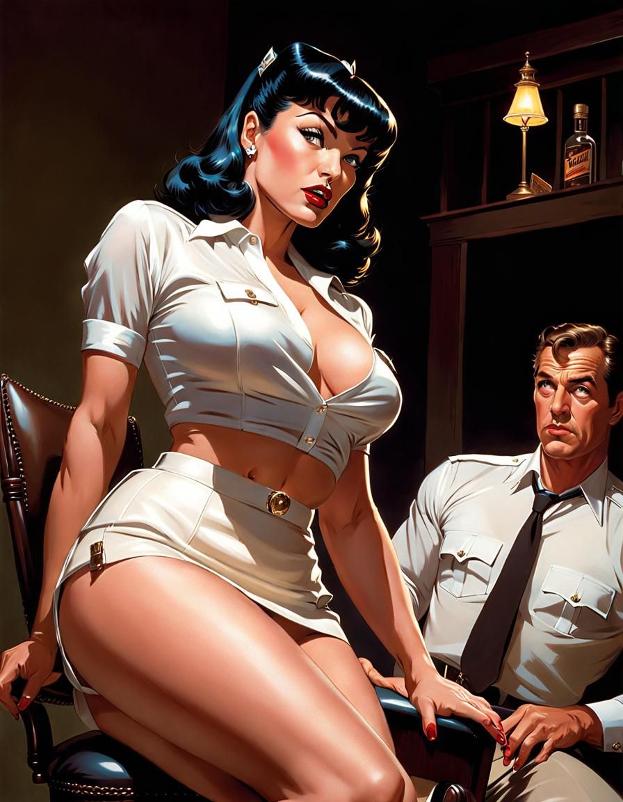 Gorgeous Betty Bombshell is innocent until proven guilty like the rest of us, by Per