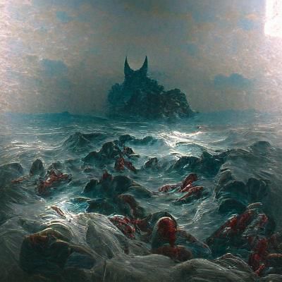 Horror Ocean Inspired by Gustave Doré