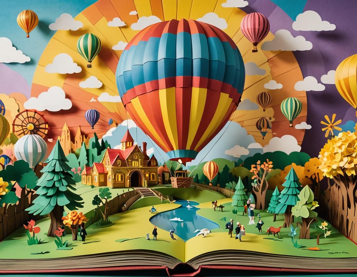 Oz Pop-Up Book: Hot Air Balloon Flight