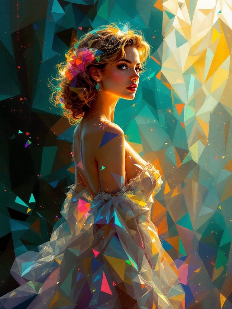 Queen of Splintered Light in Ethereal Crystal Armor