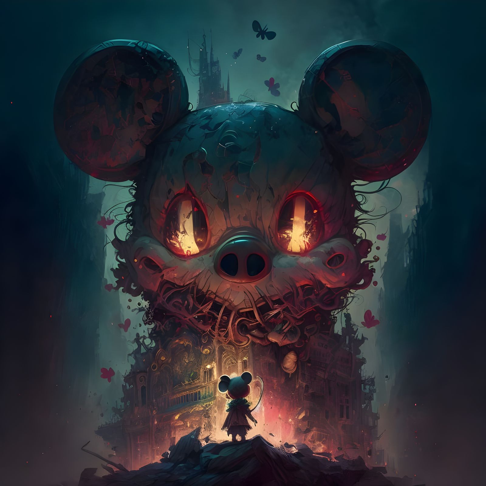 "Why Have You Summoned Me Minnie?" A MidJourney Creation