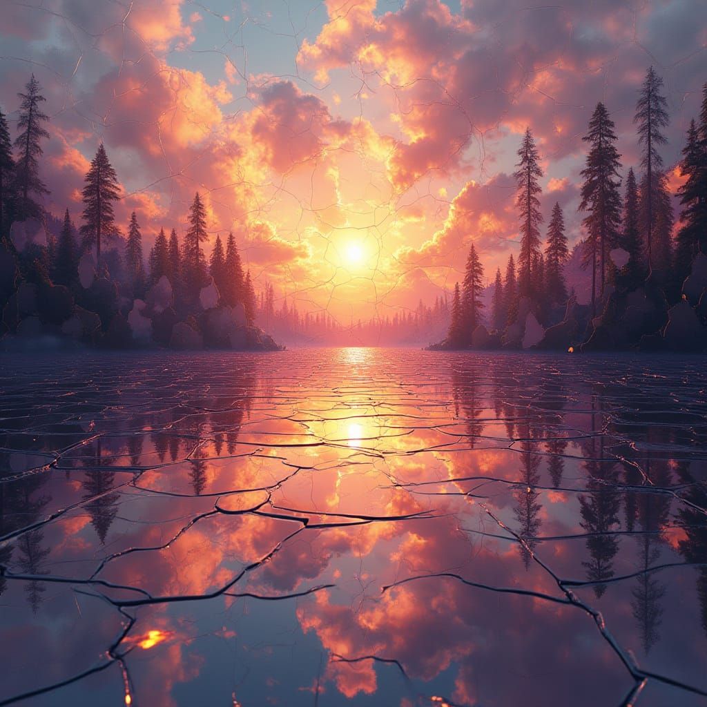 Ethereal Shattered Landscape of Mirrored Symmetry