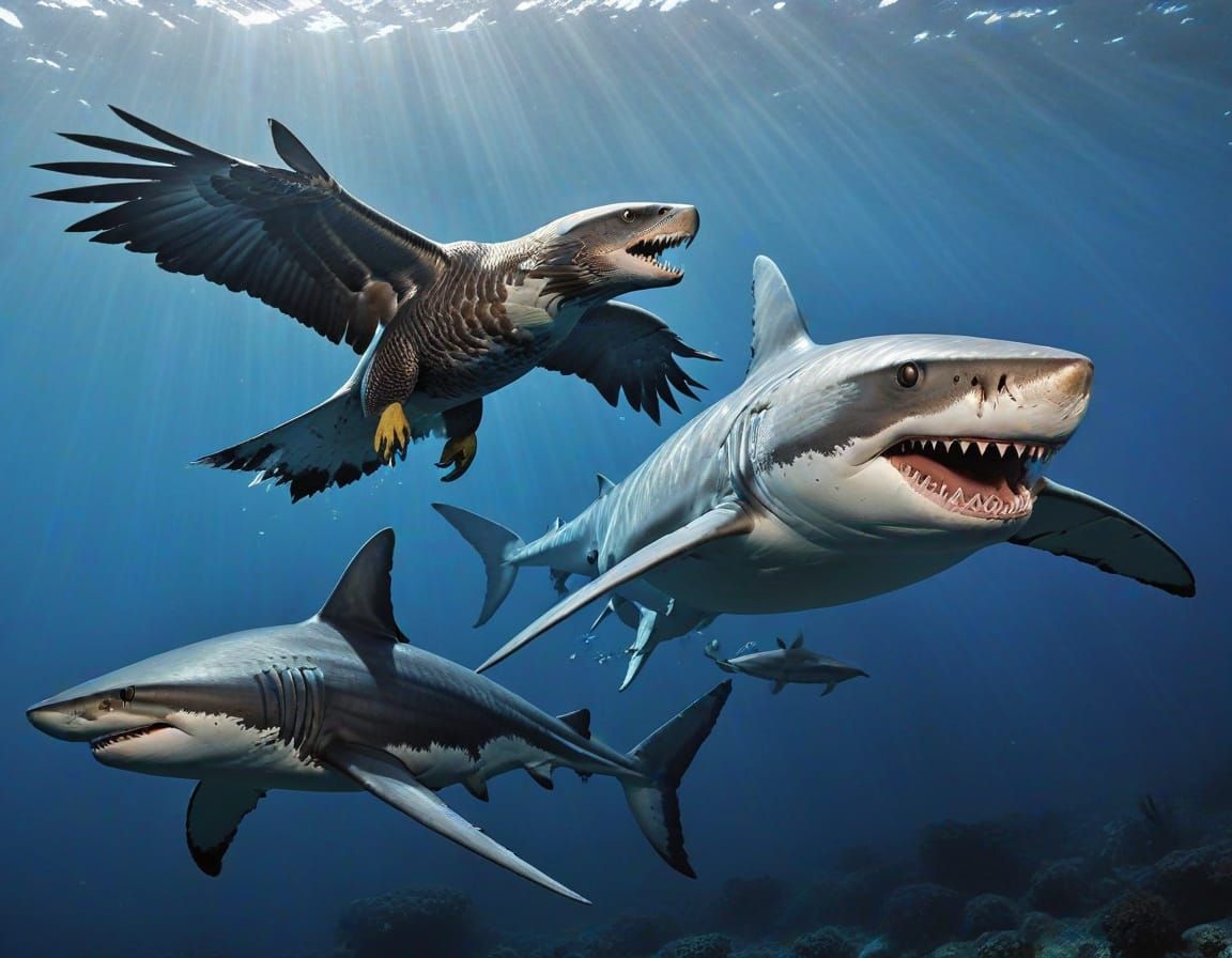 Eagle Shark Hybrid Creature
