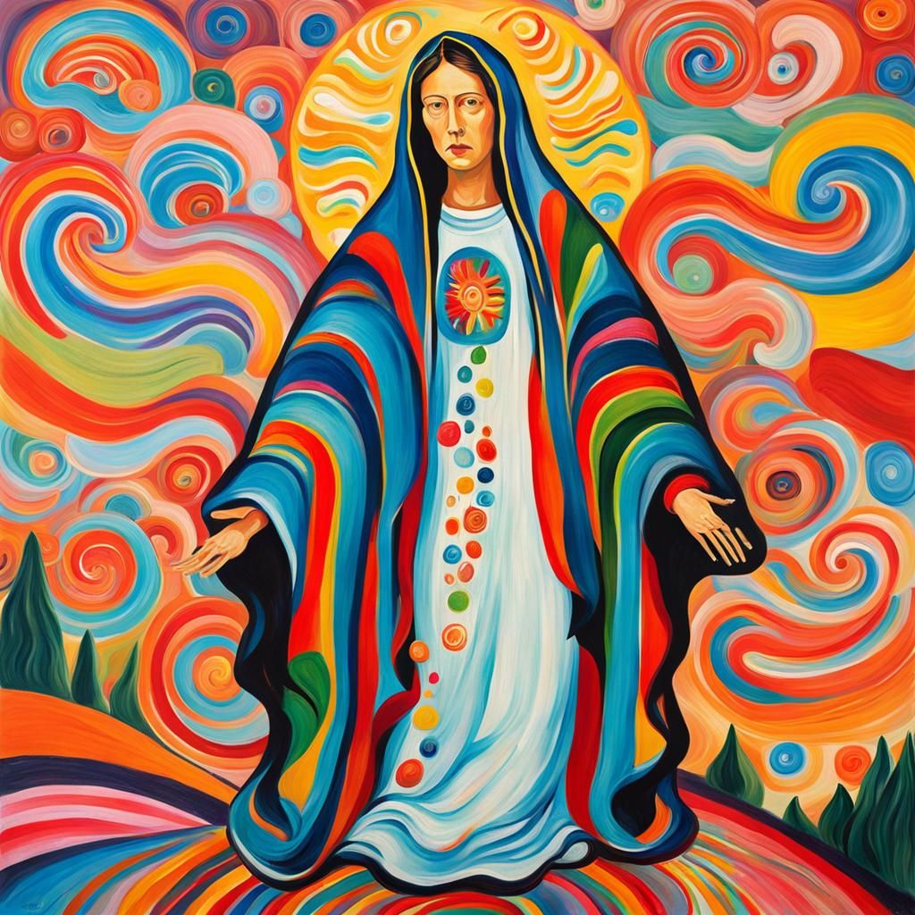Virgin of Guadalupe in Expressive Style