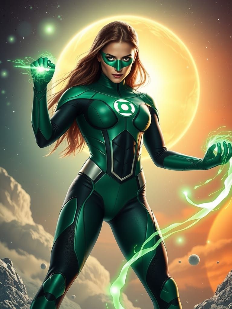Green Lantern Jessica Cruz: Comic Book Art