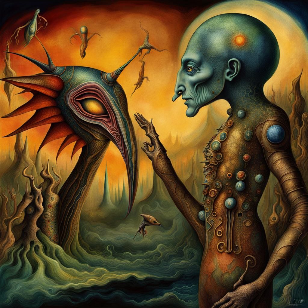 Surrealistic Dreamscape in Deep Color