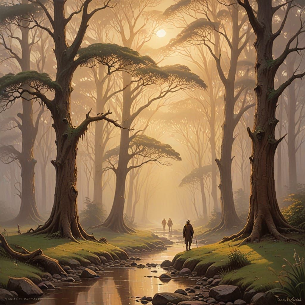 Ethereal Australian Tonalism in Vibrant Earthy Tones