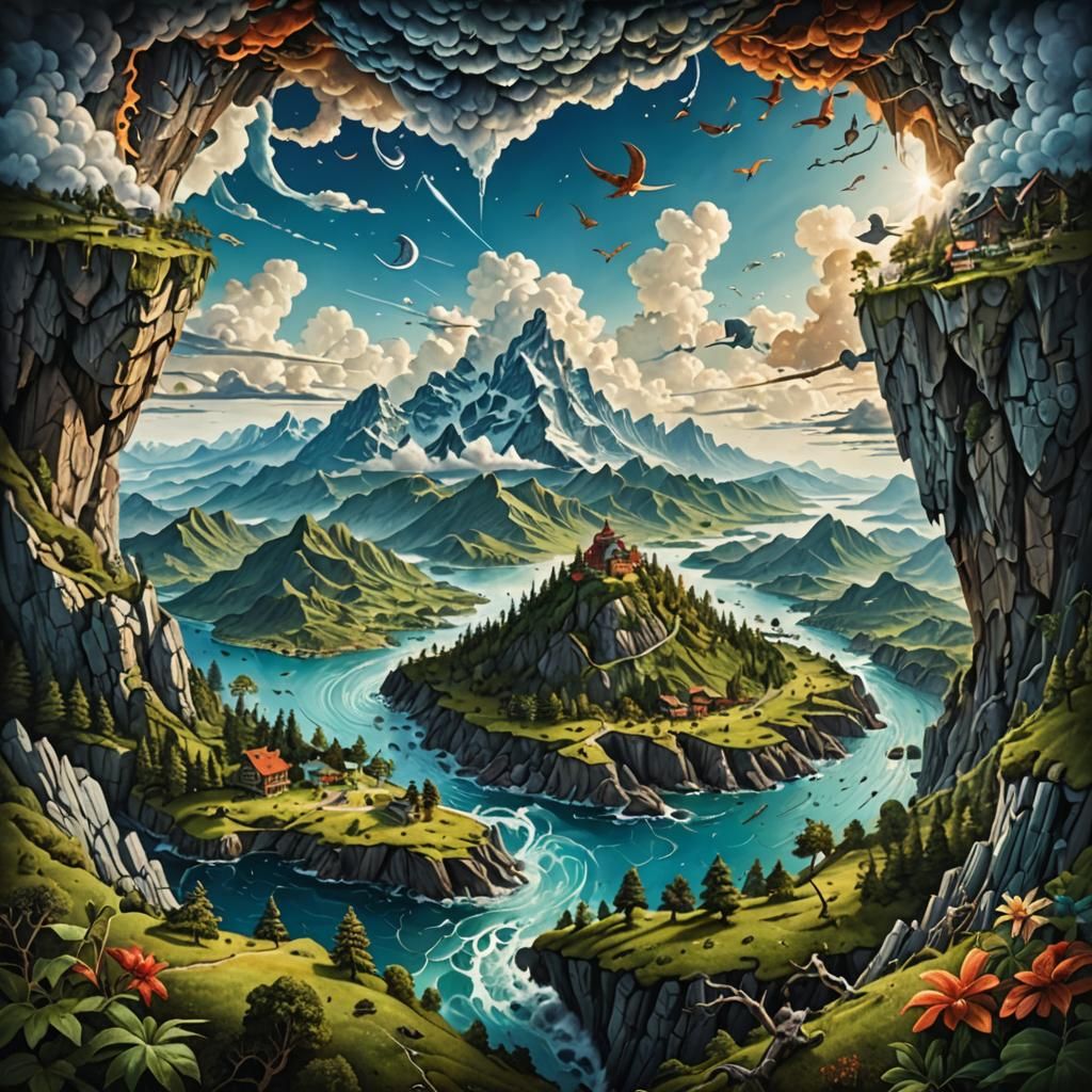 Surreal Hyperrealistic World Revealed