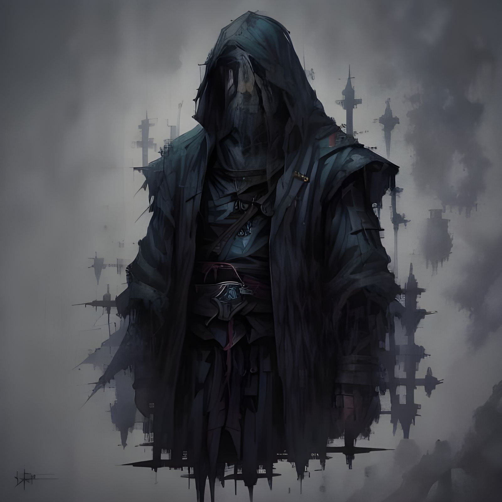 Dark Fantasy Bard Battles Cleric and Monk