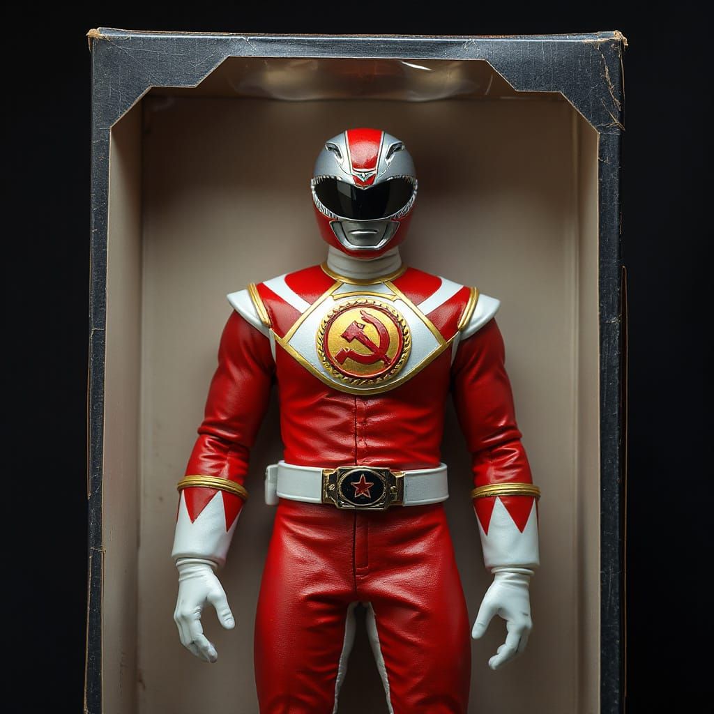 Soviet Power Ranger Action Figure in Hyperrealistic Vintage ...