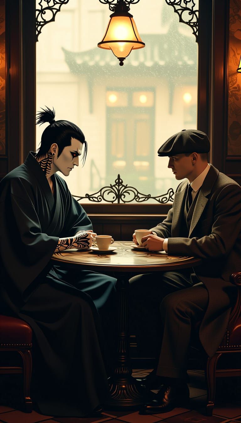 Sukuna and Shelby: Supernatural Cafe Encounter