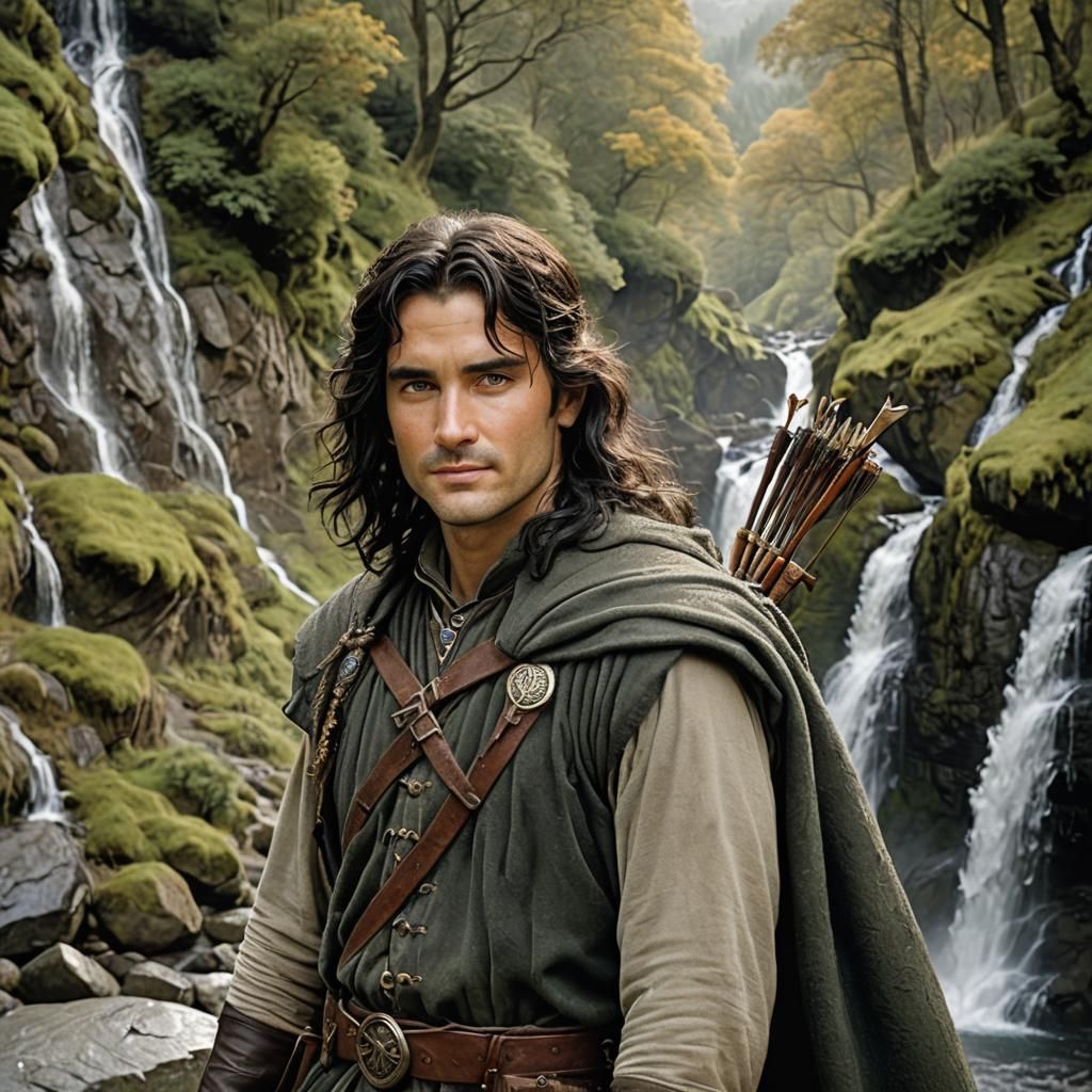Middle-earth Ranger in Ithilien Forest Photograph