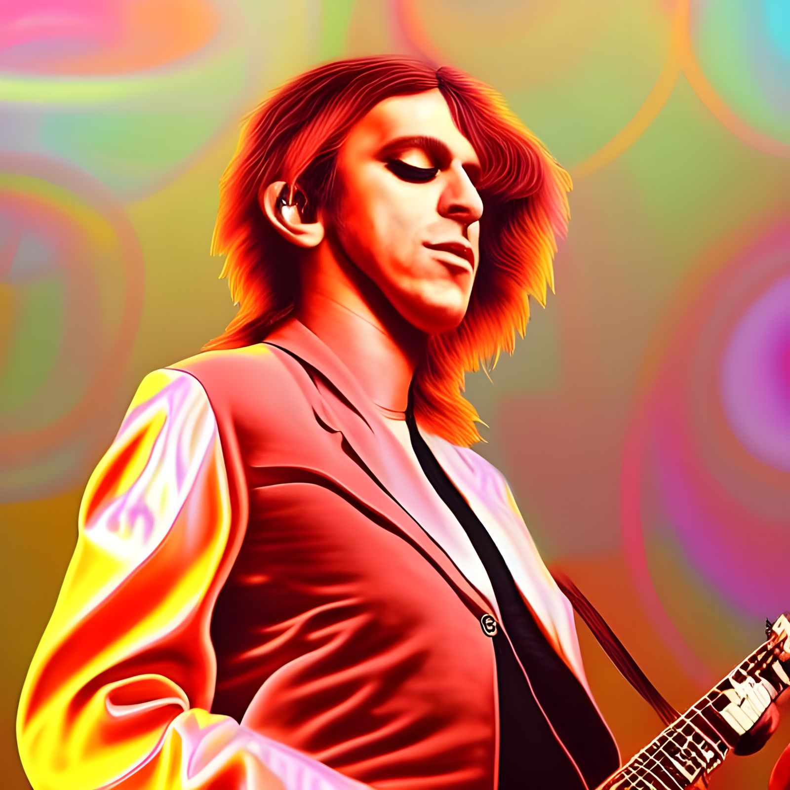 Psychedelic 1960s Rock Band Light Show