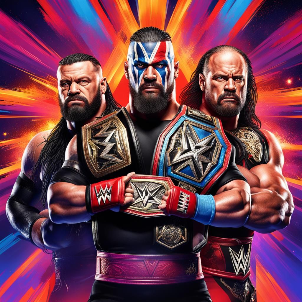 WrestleMania: Hyperrealistic Pro Wrestling Concept Art