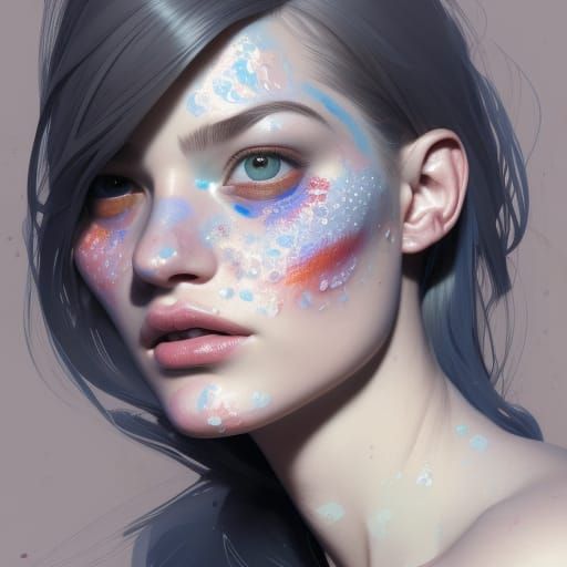 Detailed Portrait with Dynamic Lighting in 8K