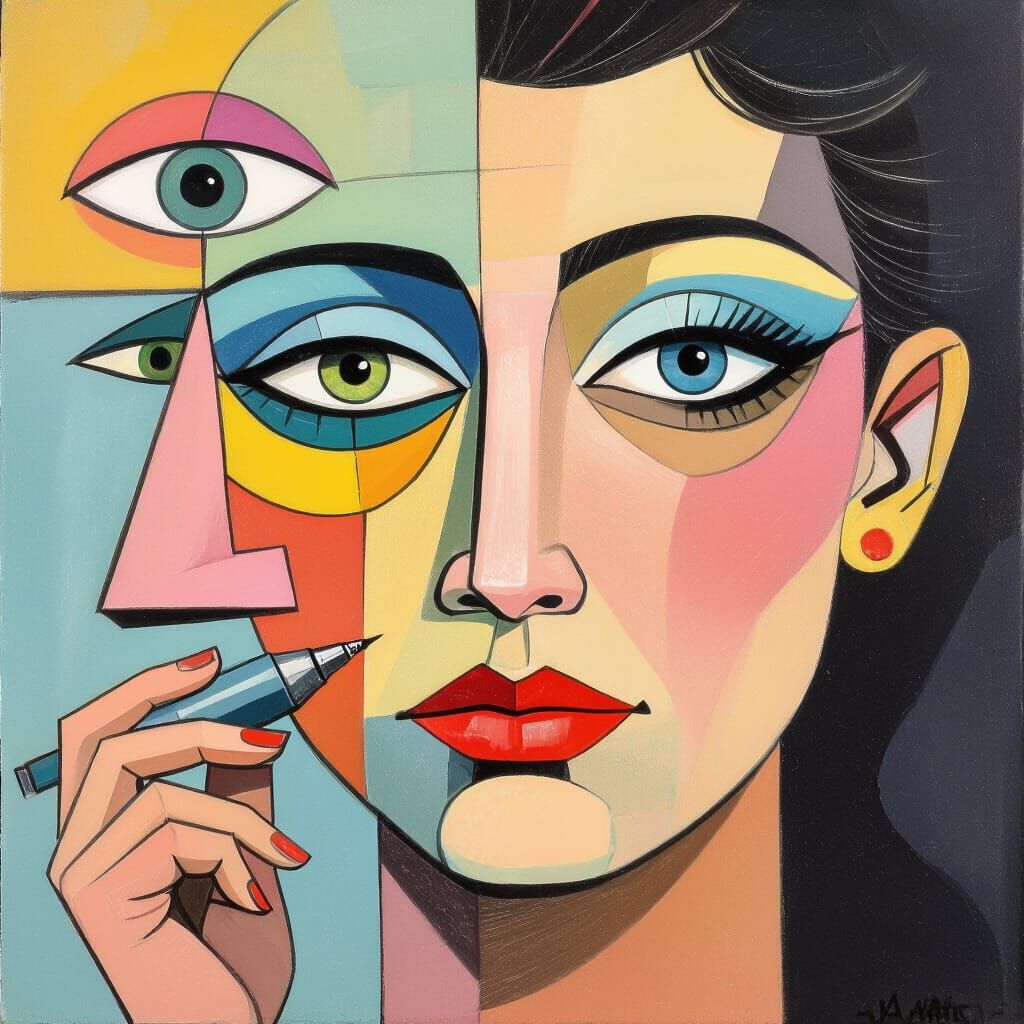 Airbrush Dadaism in Pastel Colors