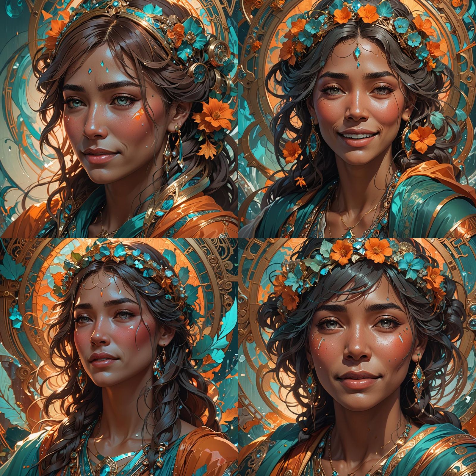 Resilient Woman Smiling Through Tears: Album Cover