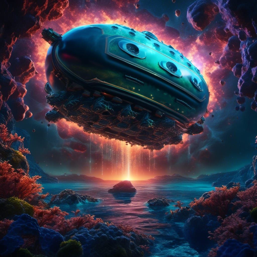 Underwater Submarine World of Warcraft Scenery