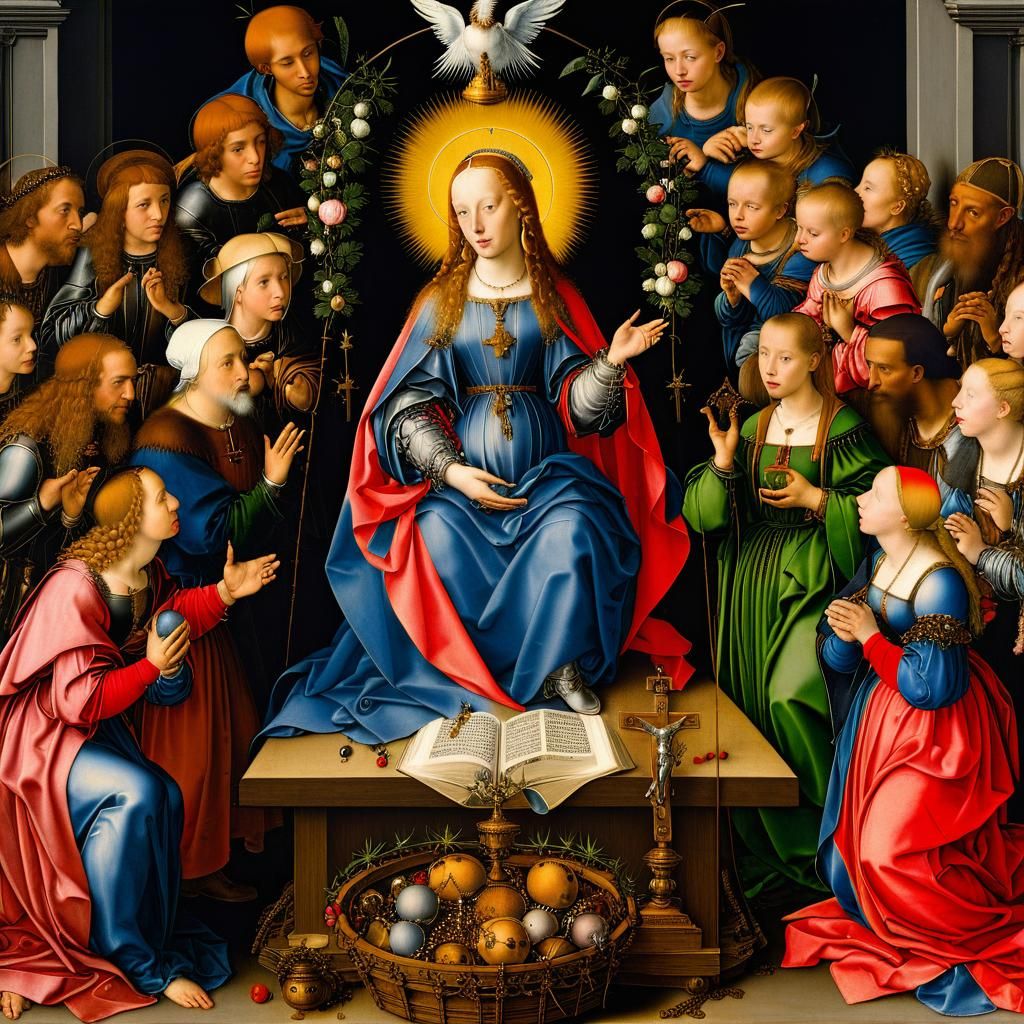 Renaissance Feast of the Rosary Painting