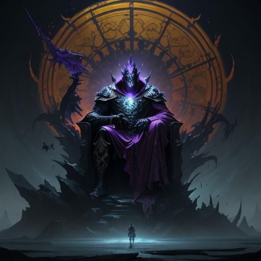 Dark Fantasy Evil King Concept Art