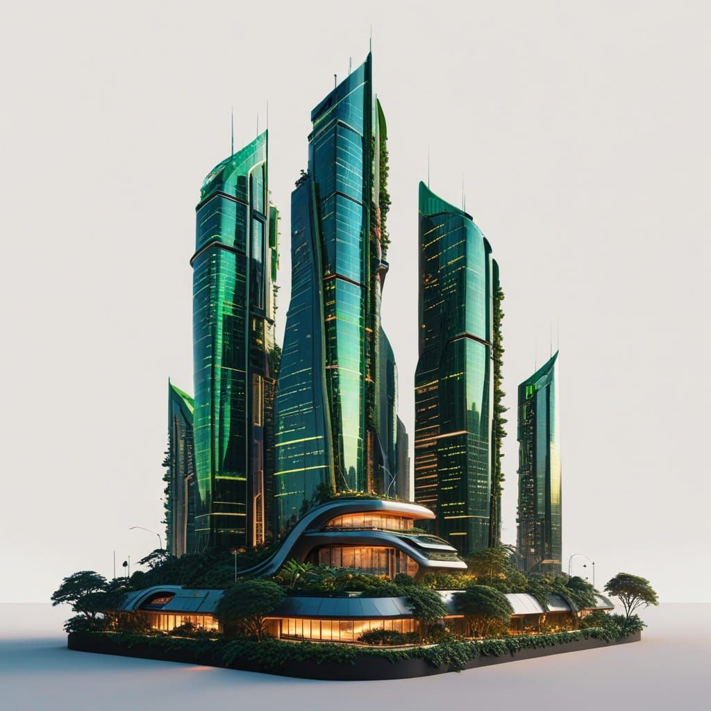 A Majestic Solarpunk Metropolis