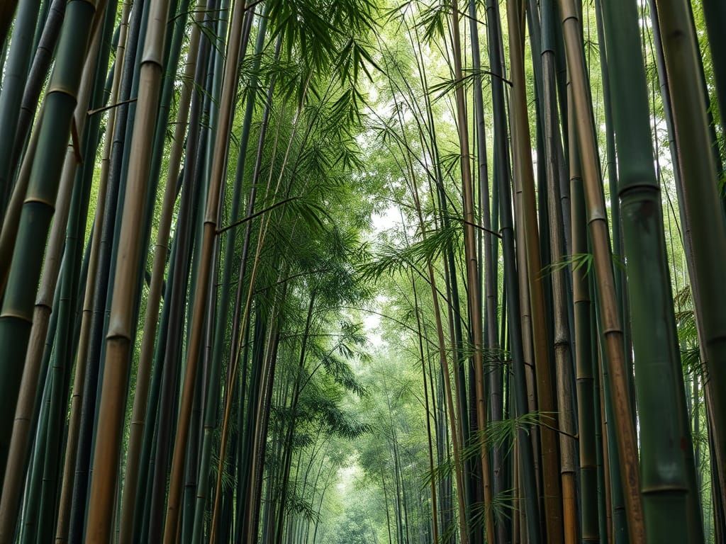 Stunning Hyperrealistic Bamboo Forest Portrait