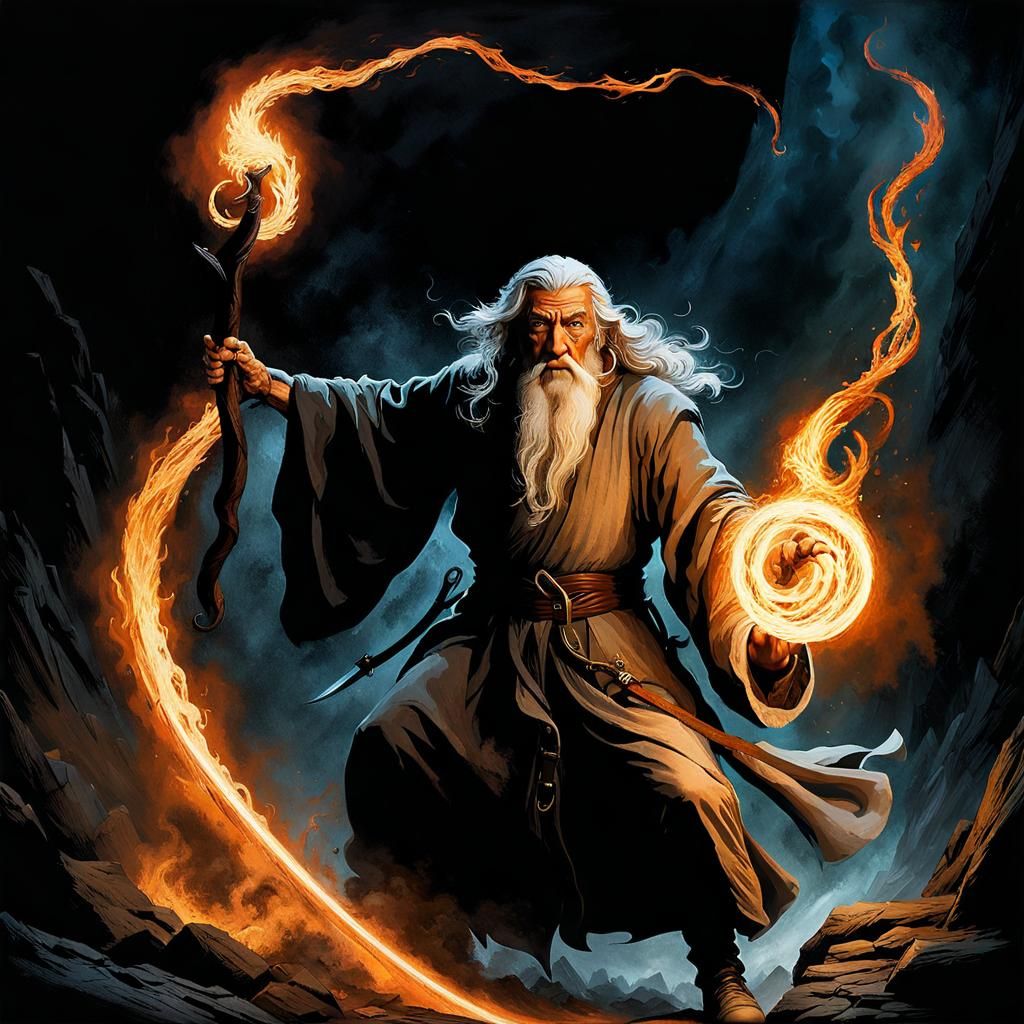 Gandalf's Dramatic Duel with the Balrog in Khazad-dûm