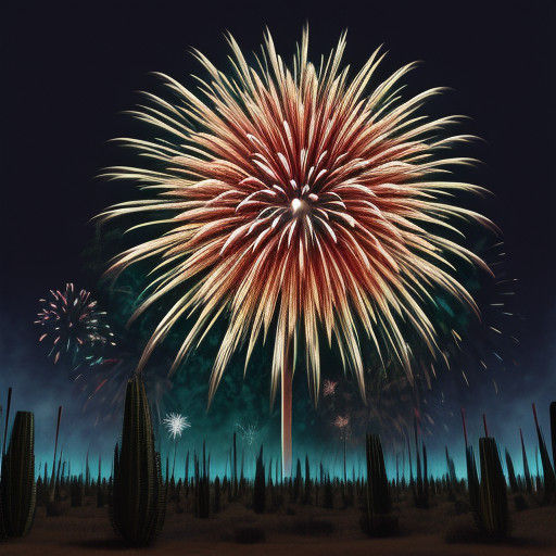 Psychedelic Fireworks Explode