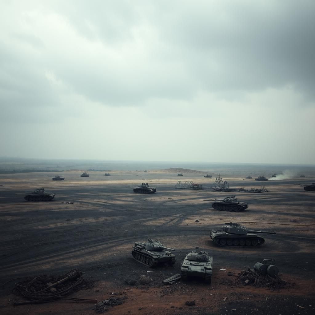 Though a million shells have scarred the land, no one has th...