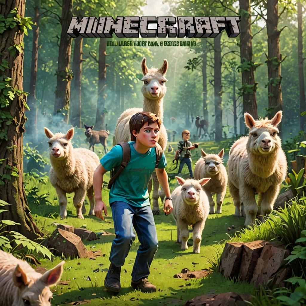 Live-action Minecraft movie poster
