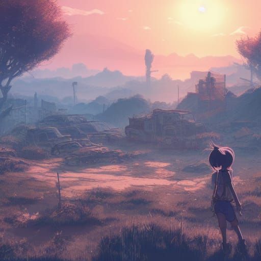 Post-Apocalyptic Smurf Village: Hyperrealistic Digital Art