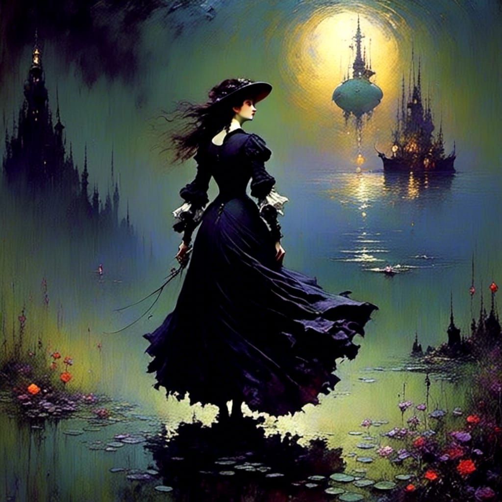 Romantic Masterpiece Under Dim Light