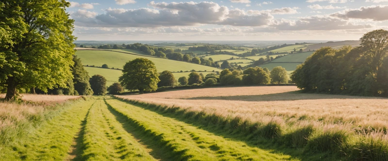Idyllic British Countryside in Soft Focus