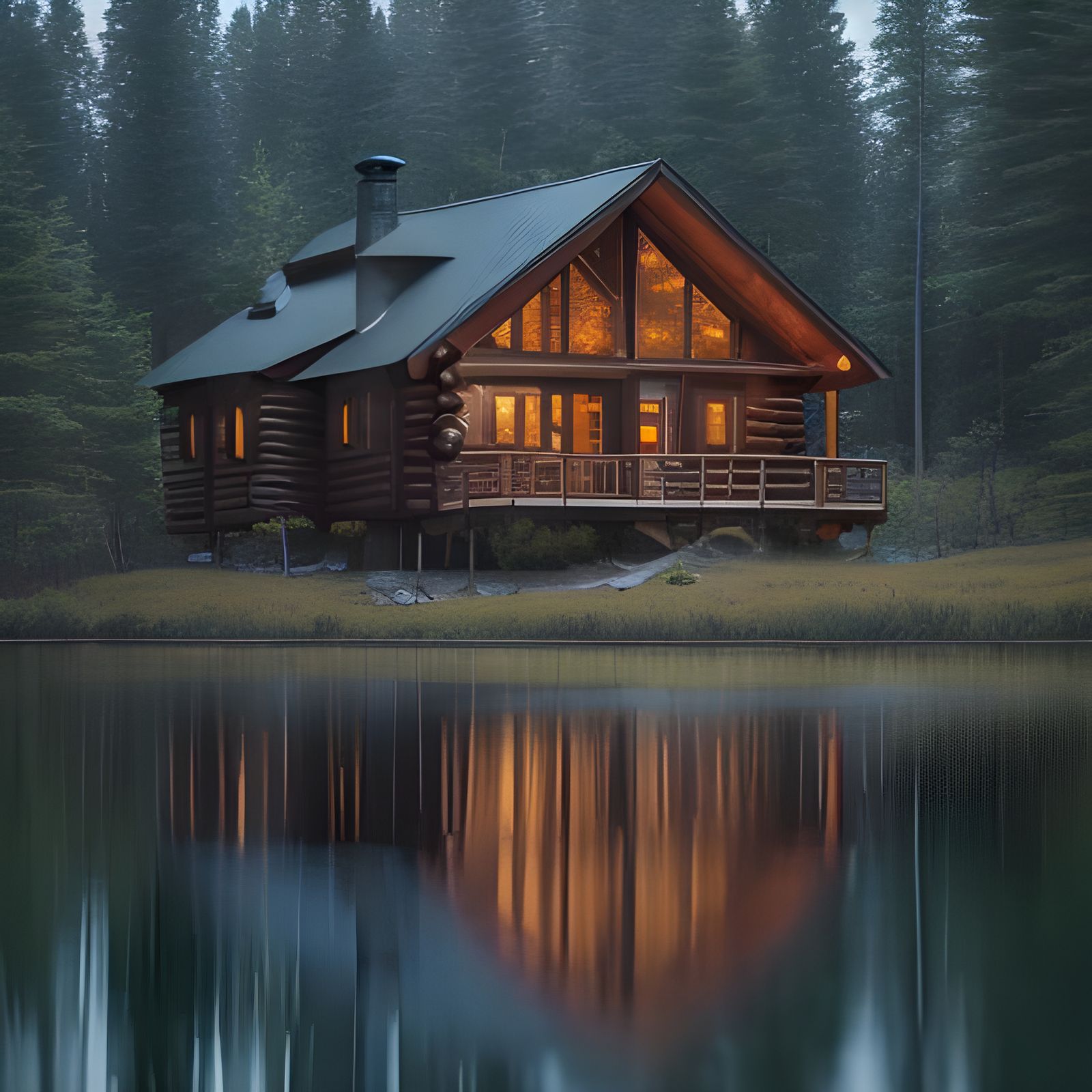 Idyllic Cabin Retreat in the Woods