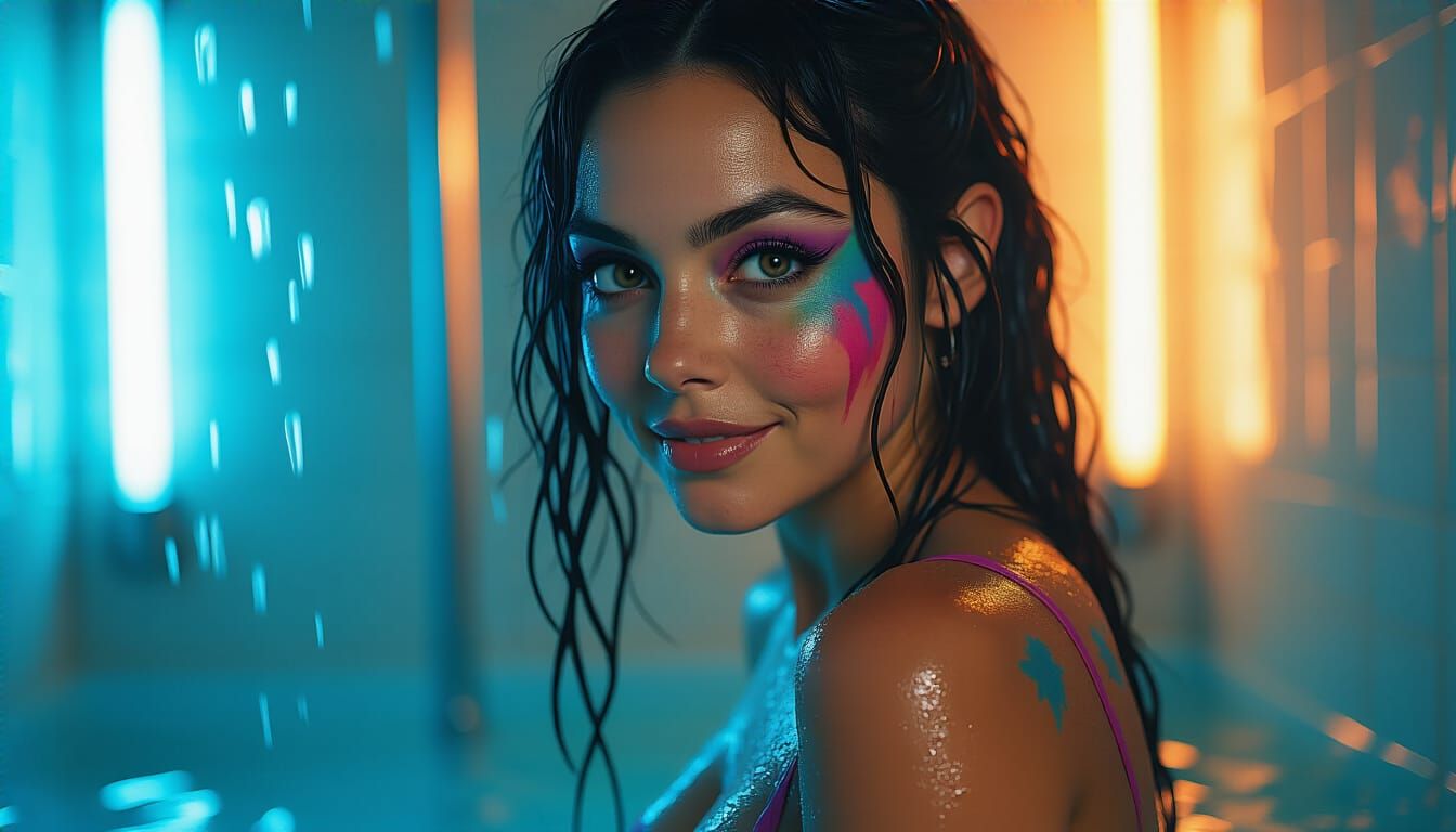 Mila Kunis & Rosie Perez Hybrid with Body Paint in Modern Sh...