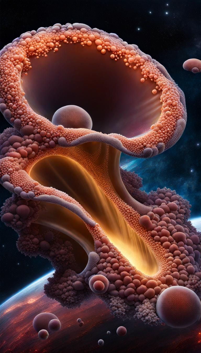 Giant Amoeba Swallows Universe: Digital Masterpiece