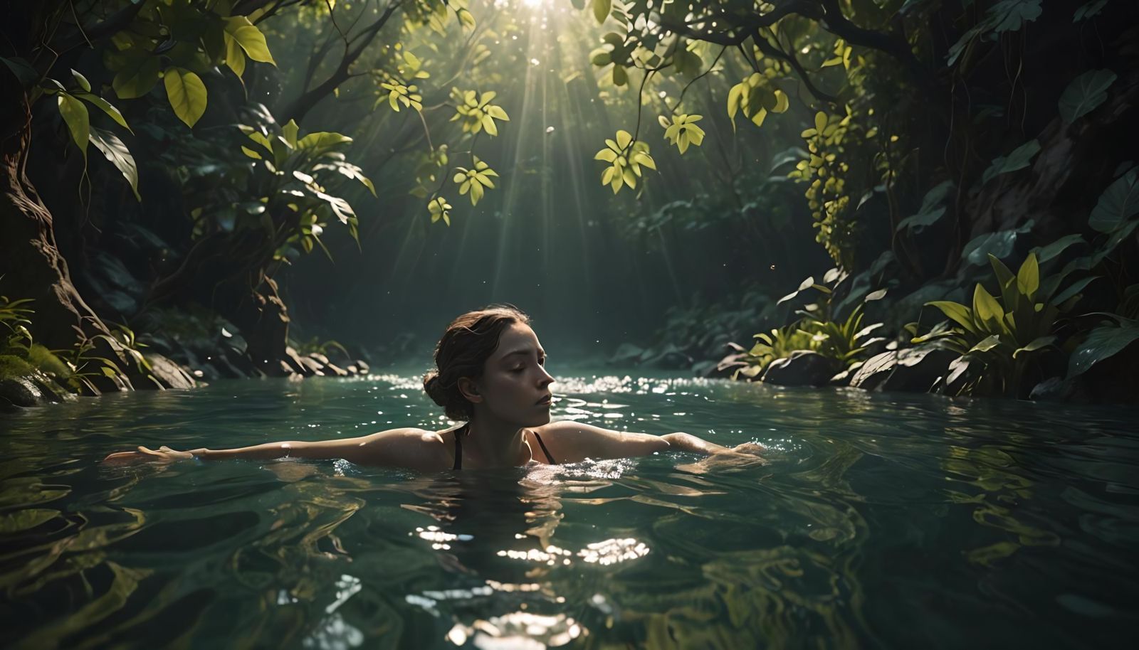 swimming in the freshness of my solitude