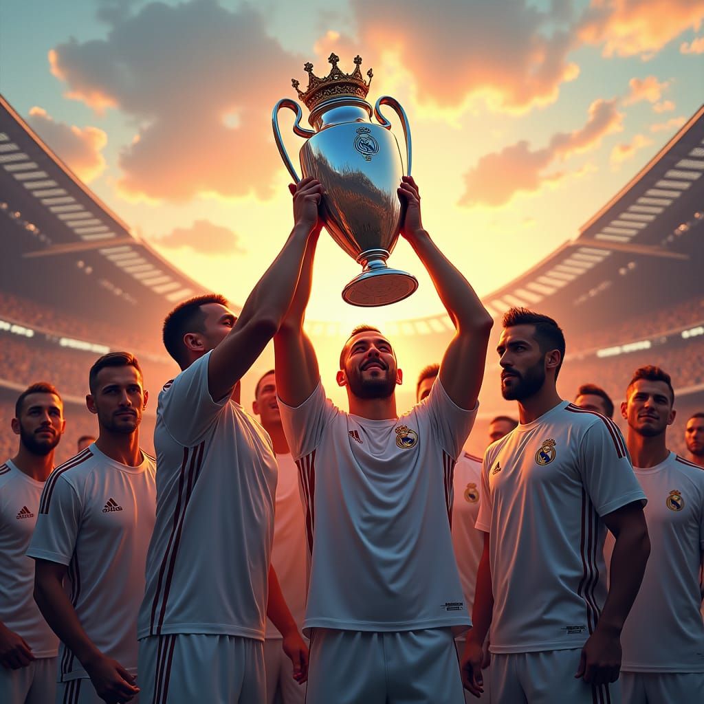 Real Madrid Victory: Champions League Fantasy Concept Art