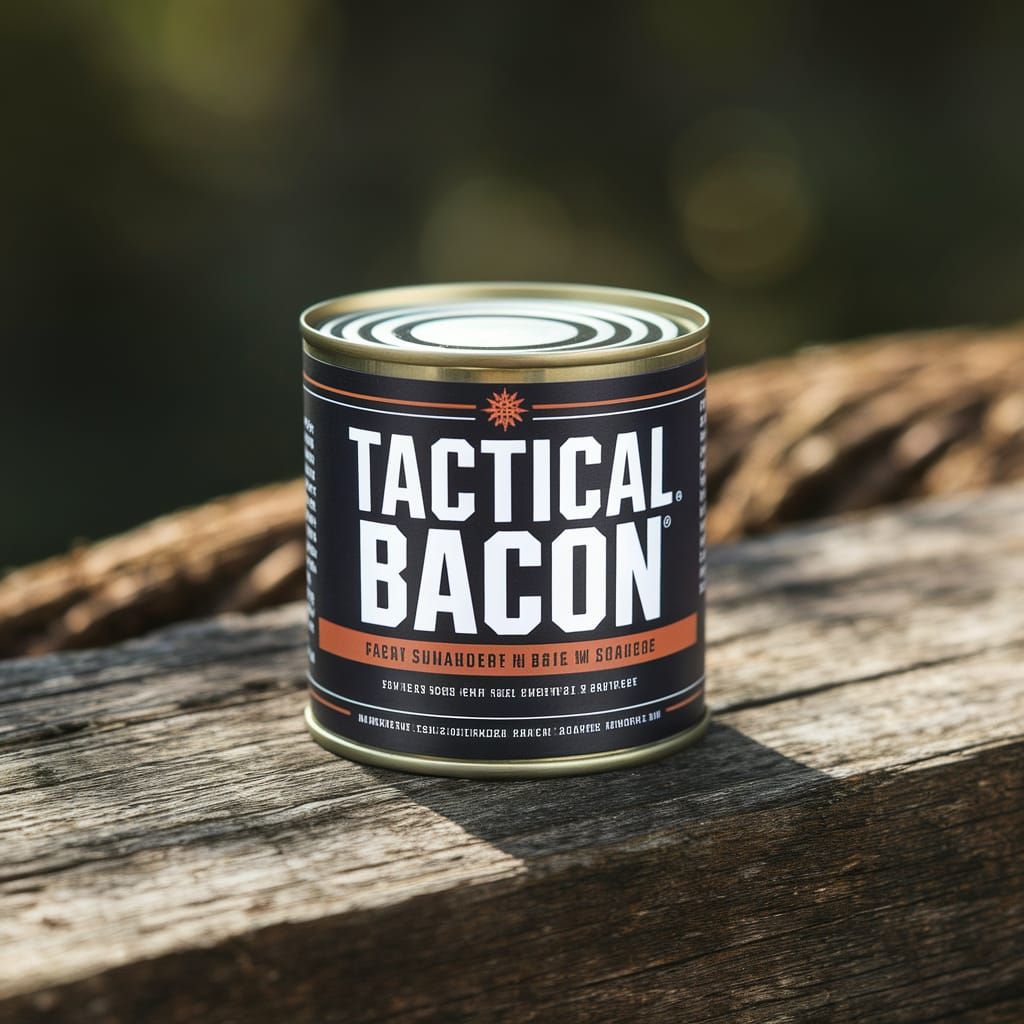 Tactical Bacon Tin Can in Natural Light