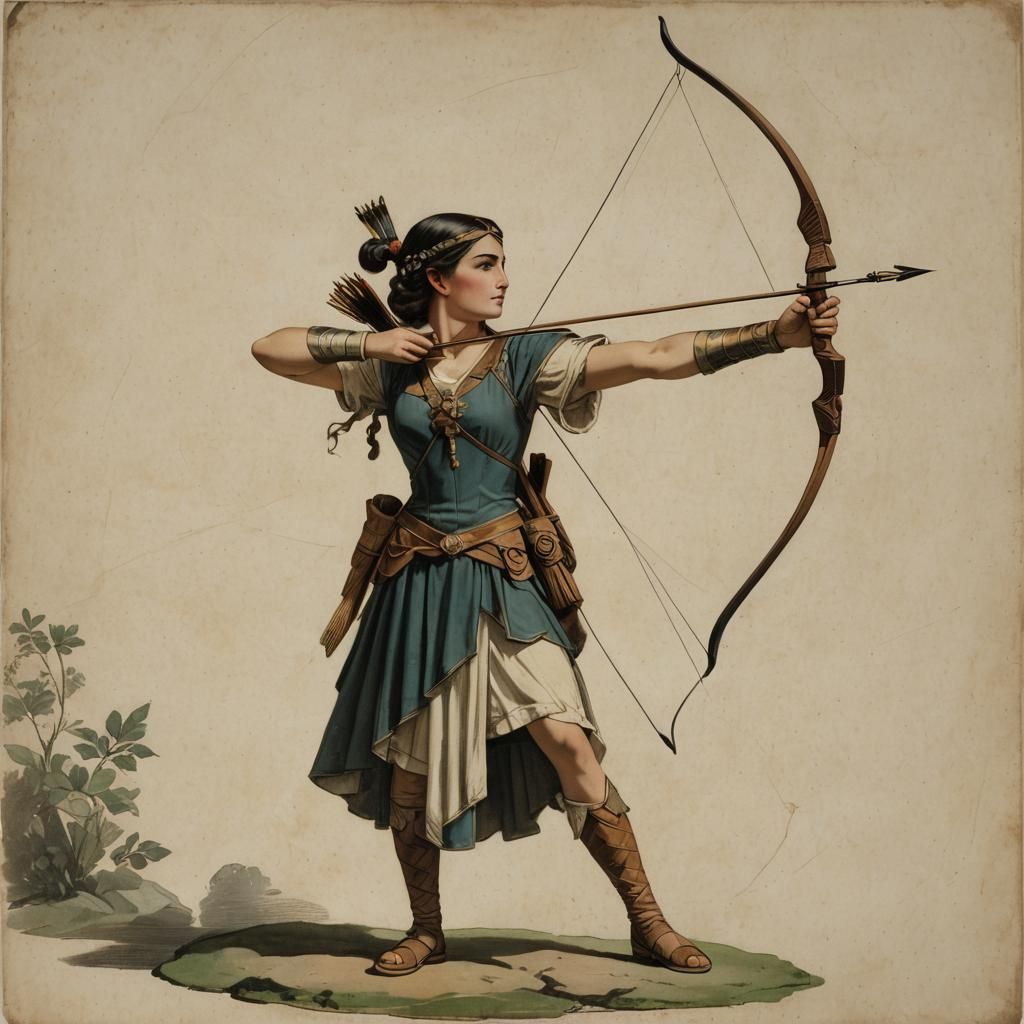 Artemis Displays Archery Skill