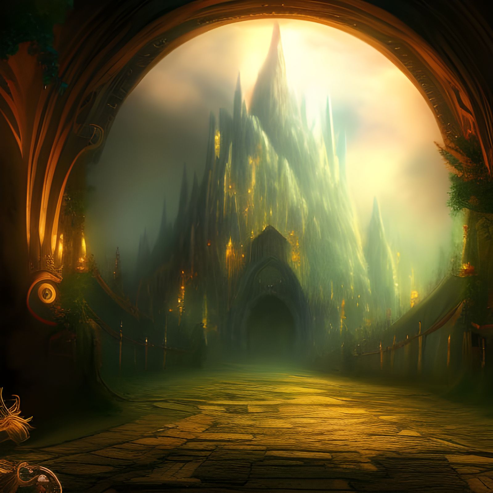 High Fantasy Portal From Darkness to Light