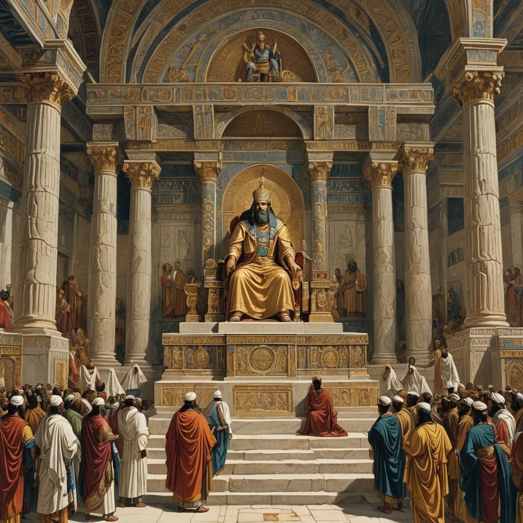 King Solomon in the Temple