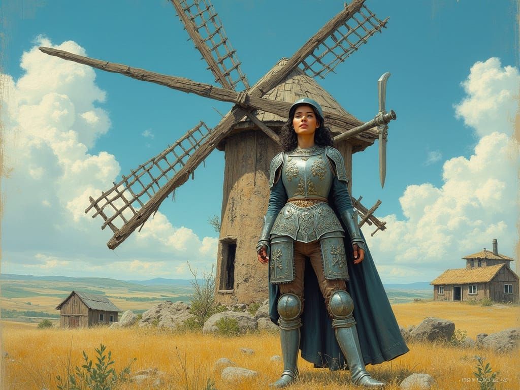 Heroic Windmill Maiden, Don Quixote's Inspiration