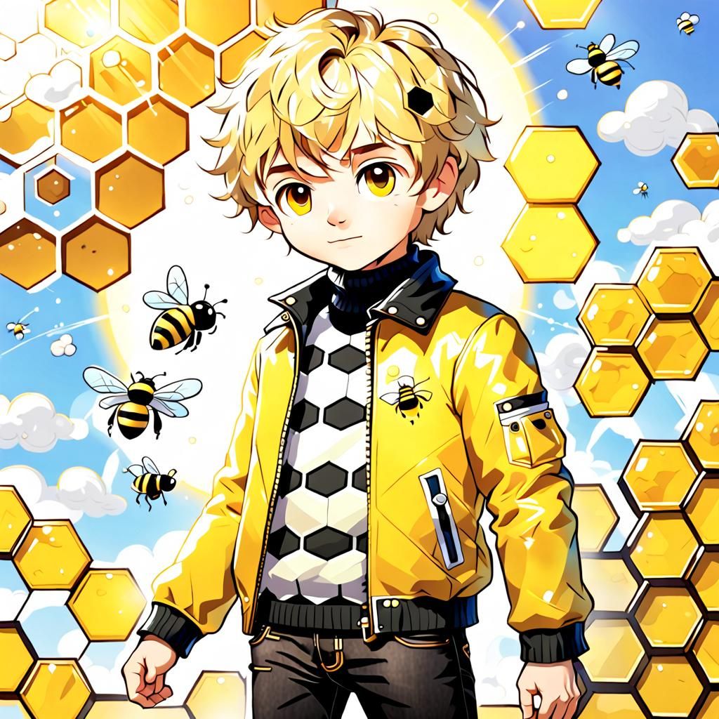 Chibi Brian Branson In His Yellow Leather Jacket With His Be...