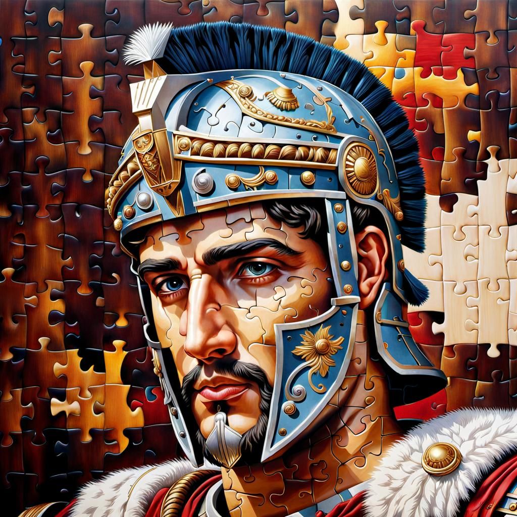 Puzzle of a Roman centurion