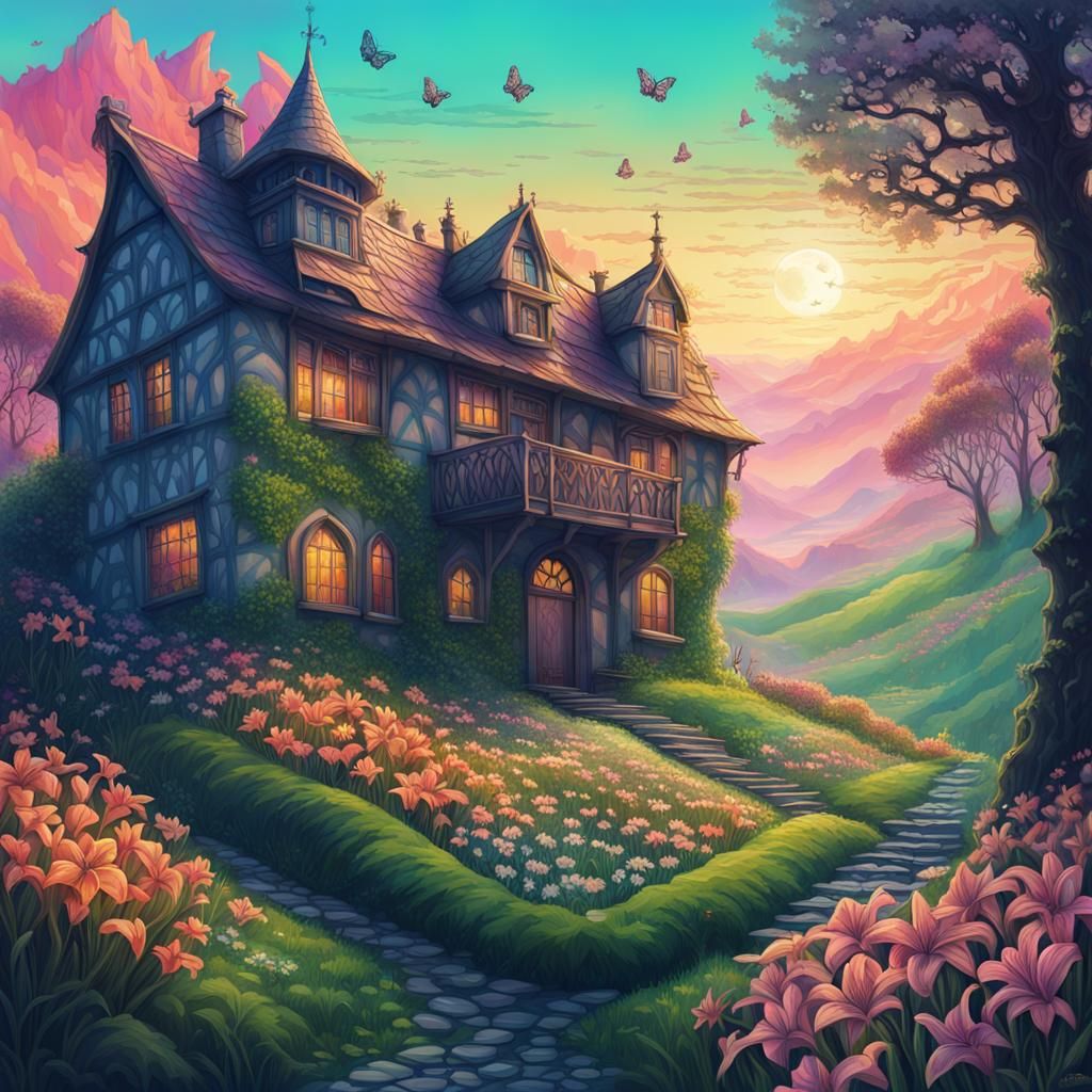 Spooky Spring house