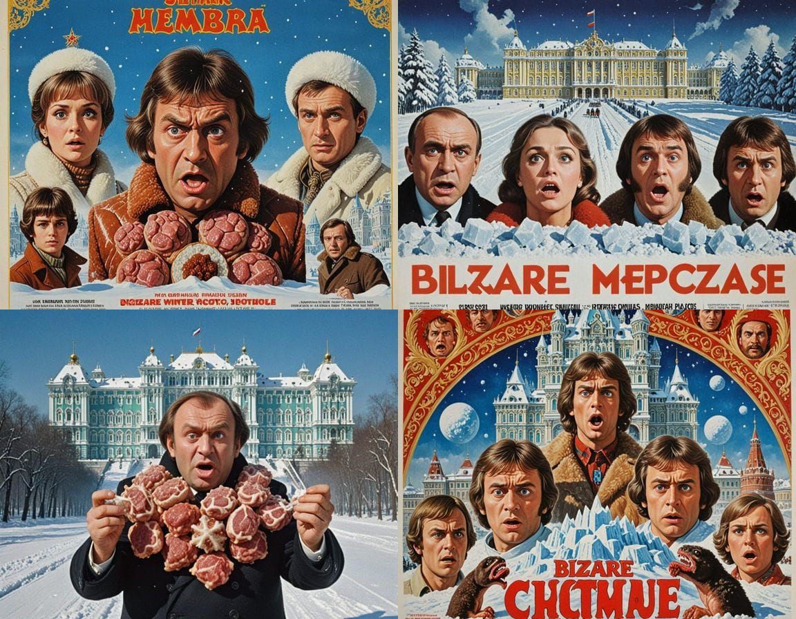 Bizarre Winter Palace: A 1970s Russian Poster